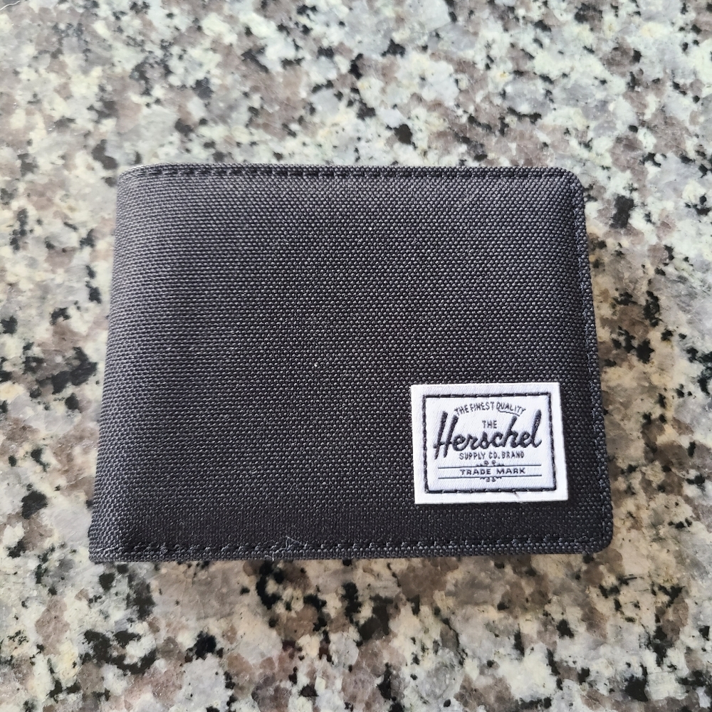 Black Herschel RFID Bifold Wallet
